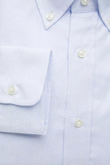 Robert Friedman Light Blue Cotton Men Shirt -   -  Robert Friedman.