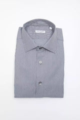 Robert Friedman Blue Cotton Men's Shirt -   -  Robert Friedman.