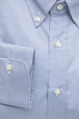 Robert Friedman Light Blue Cotton Men Shirt -   -  Robert Friedman.