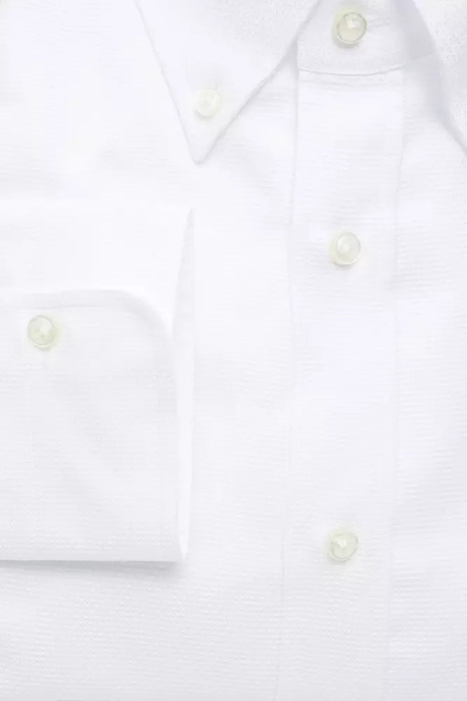 Robert Friedman White Cotton Men Shirt -   -  Robert Friedman.