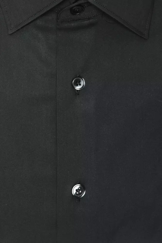 Robert Friedman Gray Cotton Men Shirt -   -  Robert Friedman.