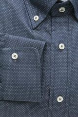 Robert Friedman Blue Cotton Men Shirt -   -  Robert Friedman.