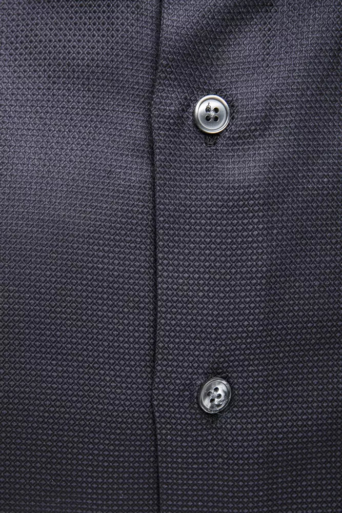 Robert Friedman Blue Cotton Men Shirt -   -  Robert Friedman.