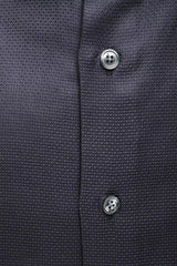 Robert Friedman Blue Cotton Men Shirt -   -  Robert Friedman.