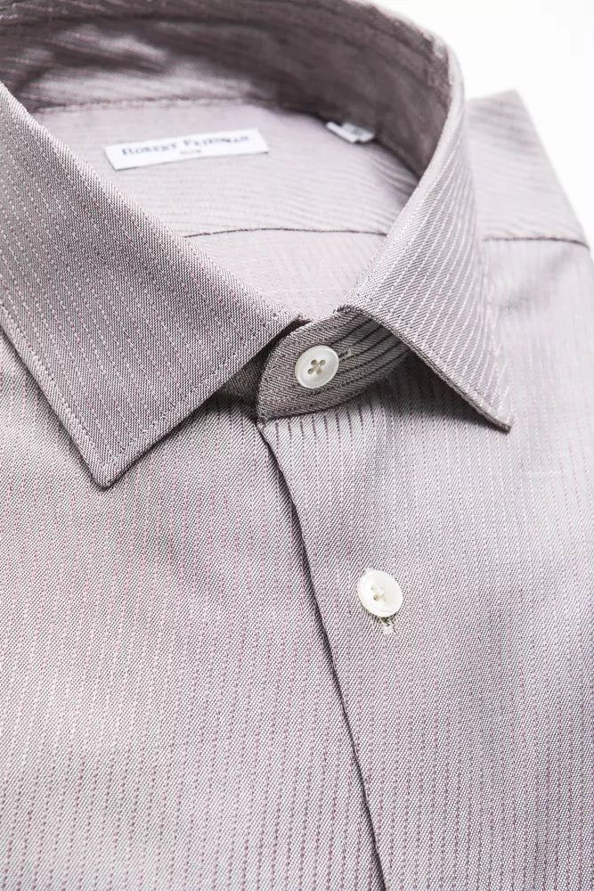 Robert Friedman Beige Cotton Men Shirt -   -  Robert Friedman.