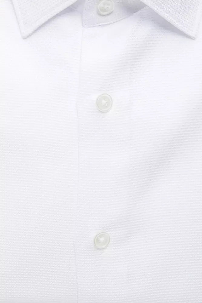 Robert Friedman White Cotton Men's Shirt -   -  Robert Friedman.
