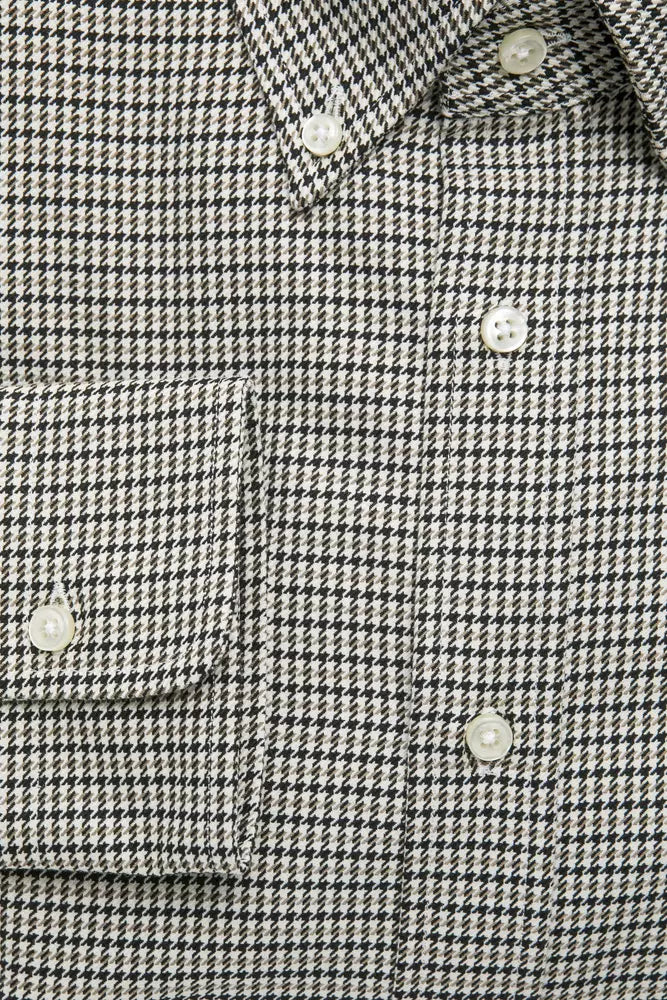 Robert Friedman Beige Cotton Men's Shirt -   -  Robert Friedman.