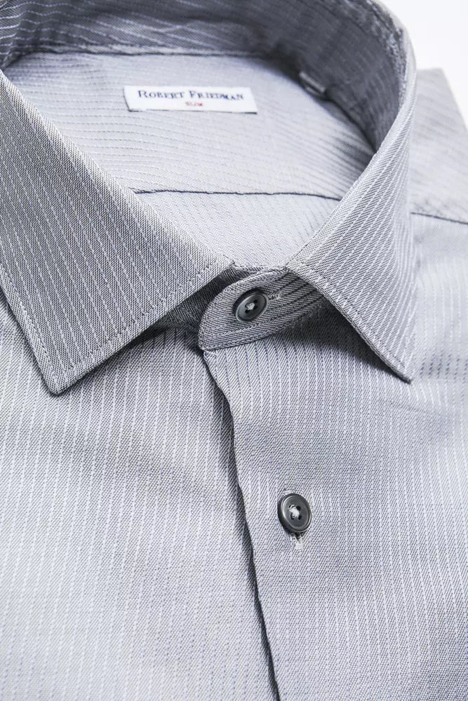 Robert Friedman Beige Cotton Men Shirt -   -  Robert Friedman.