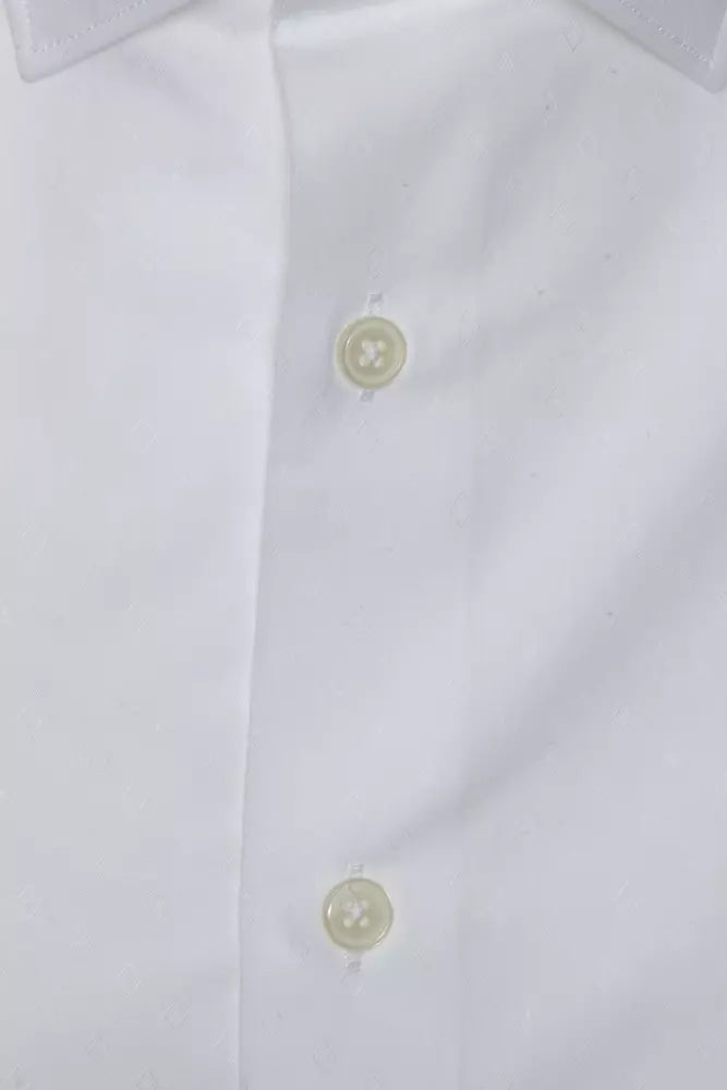 Robert Friedman White Cotton Men Shirt -   -  Robert Friedman.