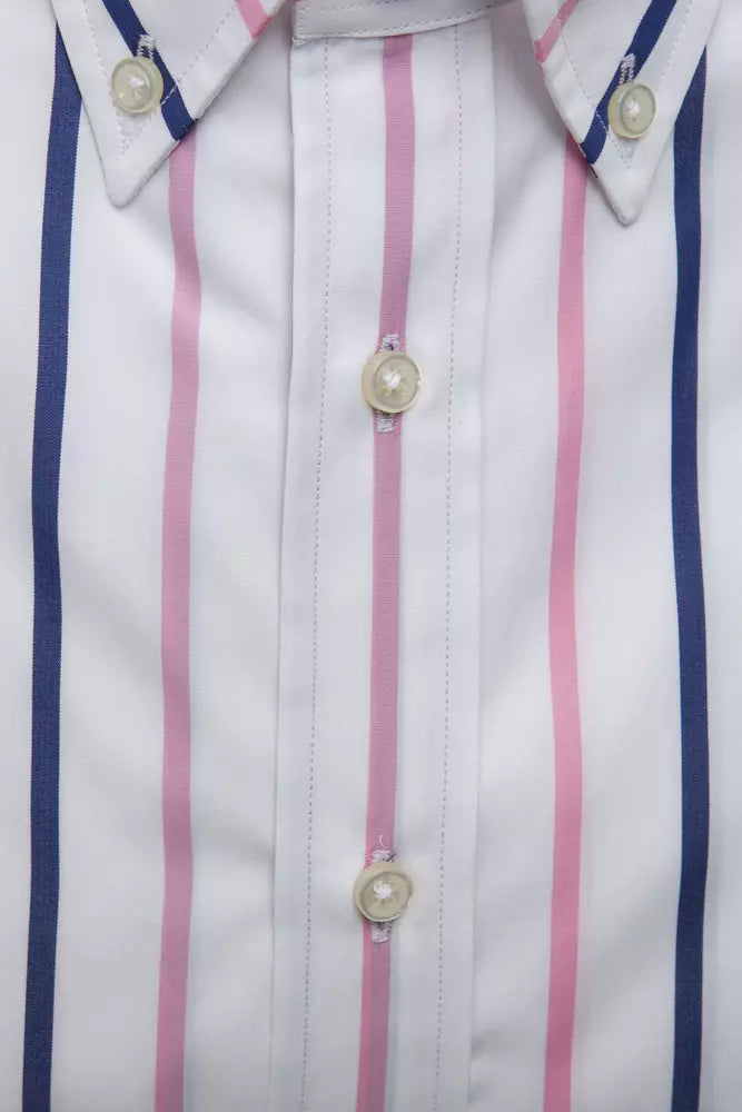 Robert Friedman White Cotton Men Shirt -   -  Robert Friedman.