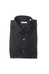 Robert Friedman Black Cotton Men Shirt -   -  Robert Friedman.