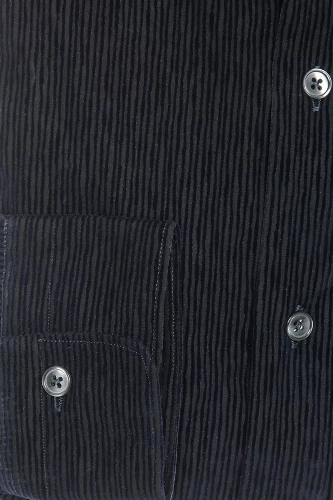 Robert Friedman Black Cotton Men Shirt -   -  Robert Friedman.