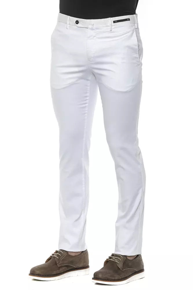 PT Torino White Cotton Men Trouser -   -  PT Torino.