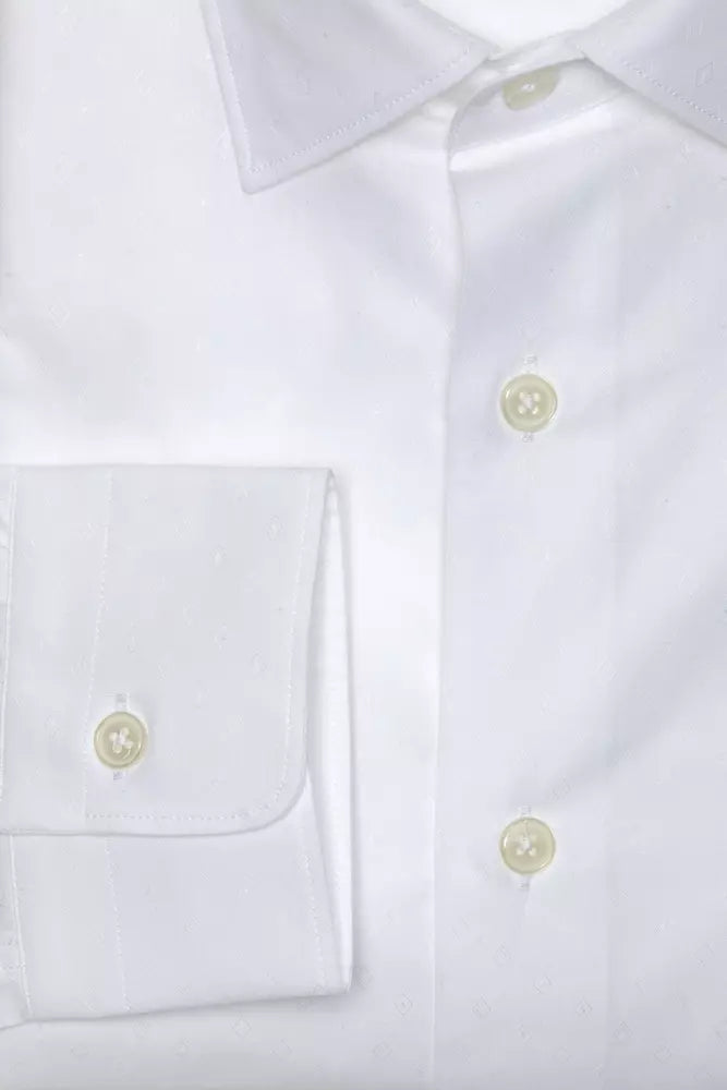 Robert Friedman White Cotton Men Shirt -   -  Robert Friedman.