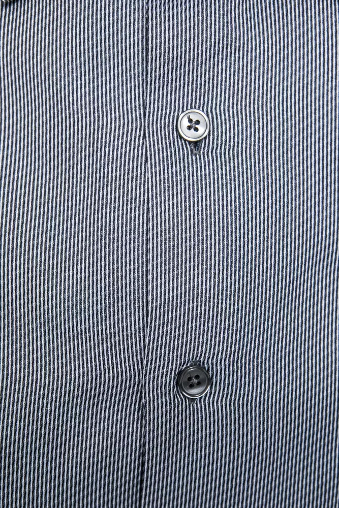 Robert Friedman Blue Cotton Men's Shirt -   -  Robert Friedman.