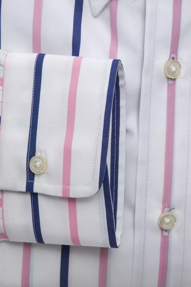 Robert Friedman White Cotton Men Shirt -   -  Robert Friedman.