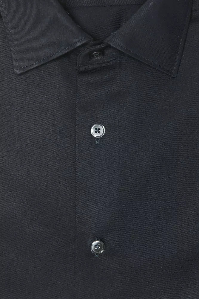 Robert Friedman Black Cotton Men Shirt -   -  Robert Friedman.