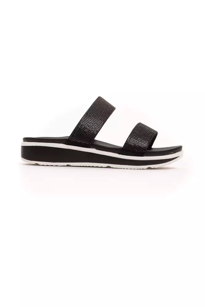 Péché Originel Chic Rhinestone Twin-Strap Low Sandals -   -  Péché Originel.