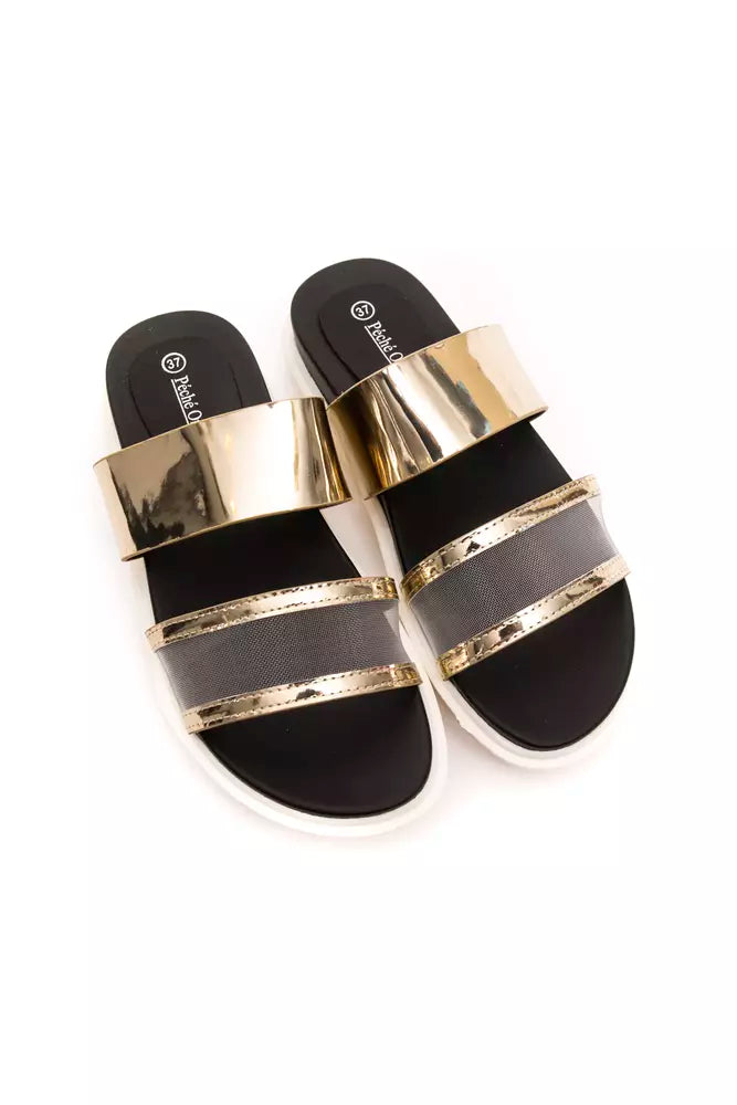 Péché Originel Gold Polyethylene Women Sandal -   -  Péché Originel.