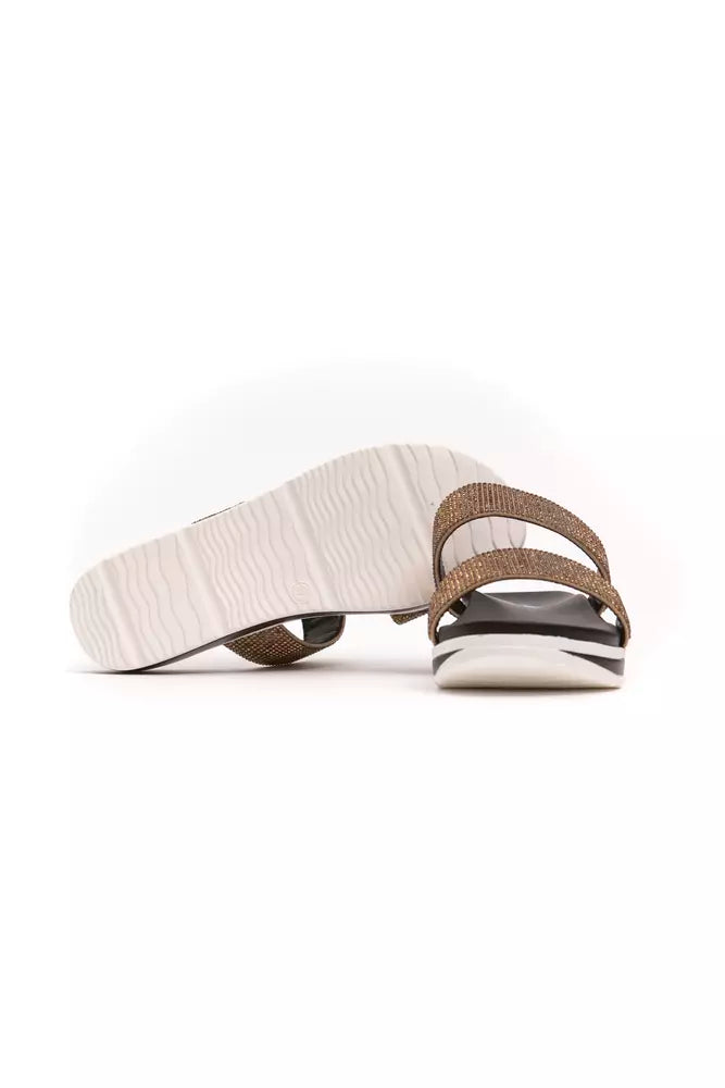 Péché Originel Beige Textile Women Sandal -   -  Péché Originel.