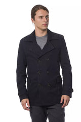 Verri Elegant Double Breasted Blue Blazer -   -  Verri.