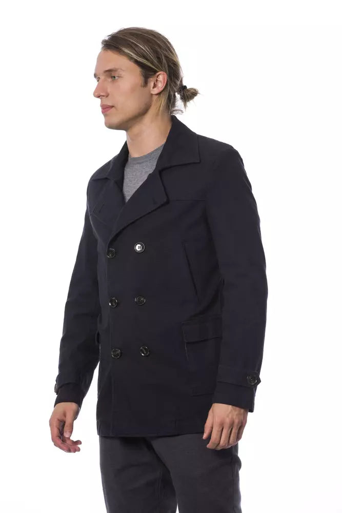 Verri Blue Cotton Men Blazer -   -  Verri.