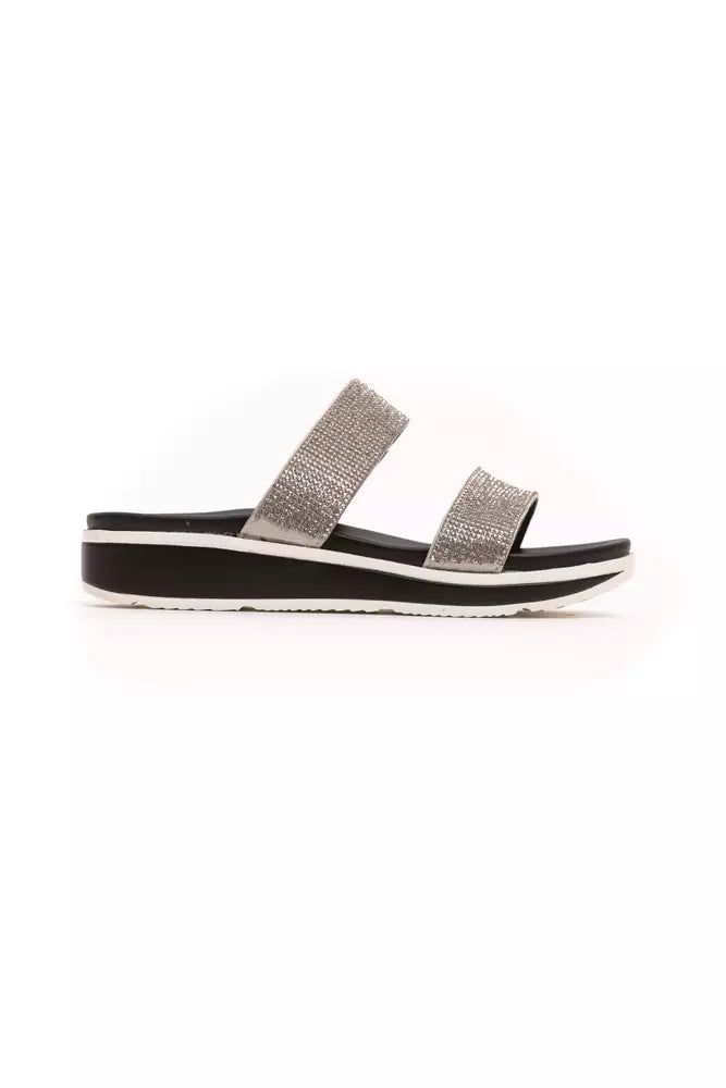 Péché Originel Silver Textile Women Sandal -   -  Péché Originel.
