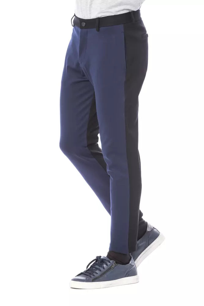 Verri Blue Viscose Men's Pant -   -  Verri.