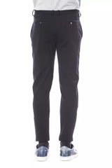 Verri Blue Viscose Men's Pant -   -  Verri.
