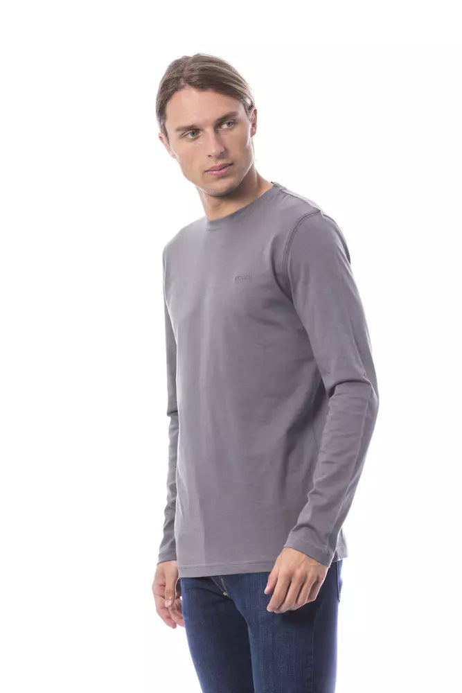Verri "Gray Cotton Men T-Shirt" -   -  Verri.