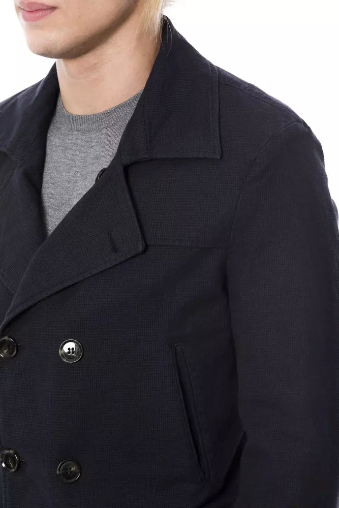 Verri Blue Cotton Men Blazer -   -  Verri.