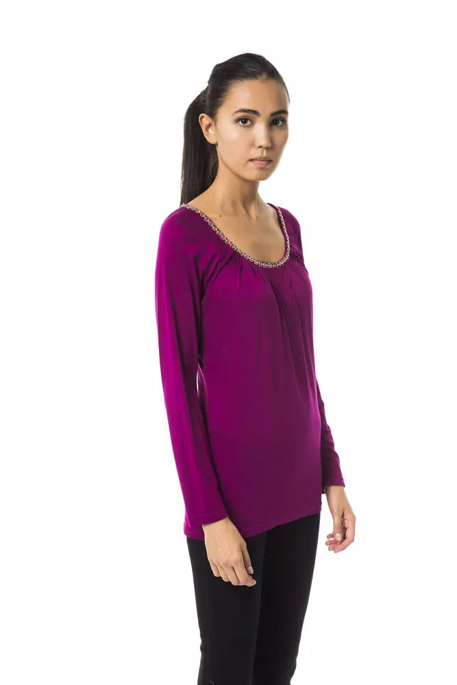 BYBLOS Purple Viscose Women Top -   -  BYBLOS.