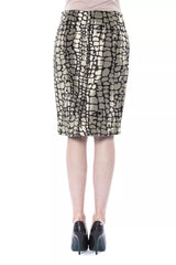 BYBLOS Gold Viscose Women Skirt -   -  BYBLOS.