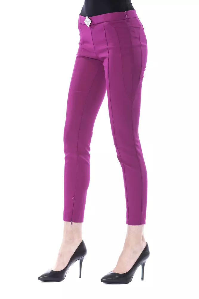 BYBLOS Purple Polyester Women Pants -   -  BYBLOS.