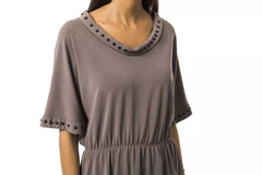 BYBLOS Gray Polyester Women T-Shirt -   -  BYBLOS.