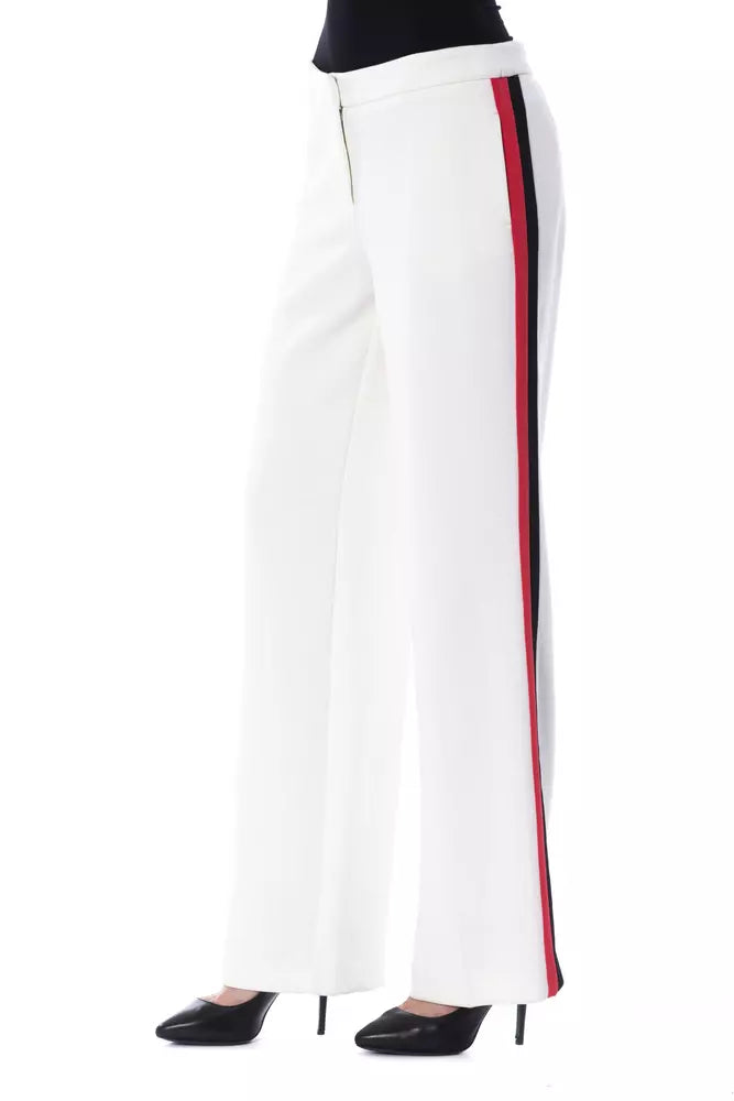 BYBLOS White Polyester Women's Pant -   -  BYBLOS.