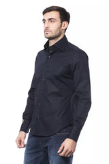 Billionaire Italian Couture Blue Cotton Men Shirt -   -  Billionaire Italian Couture.