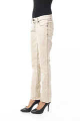 BYBLOS Beige Cotton Women Jeans -   -  BYBLOS.