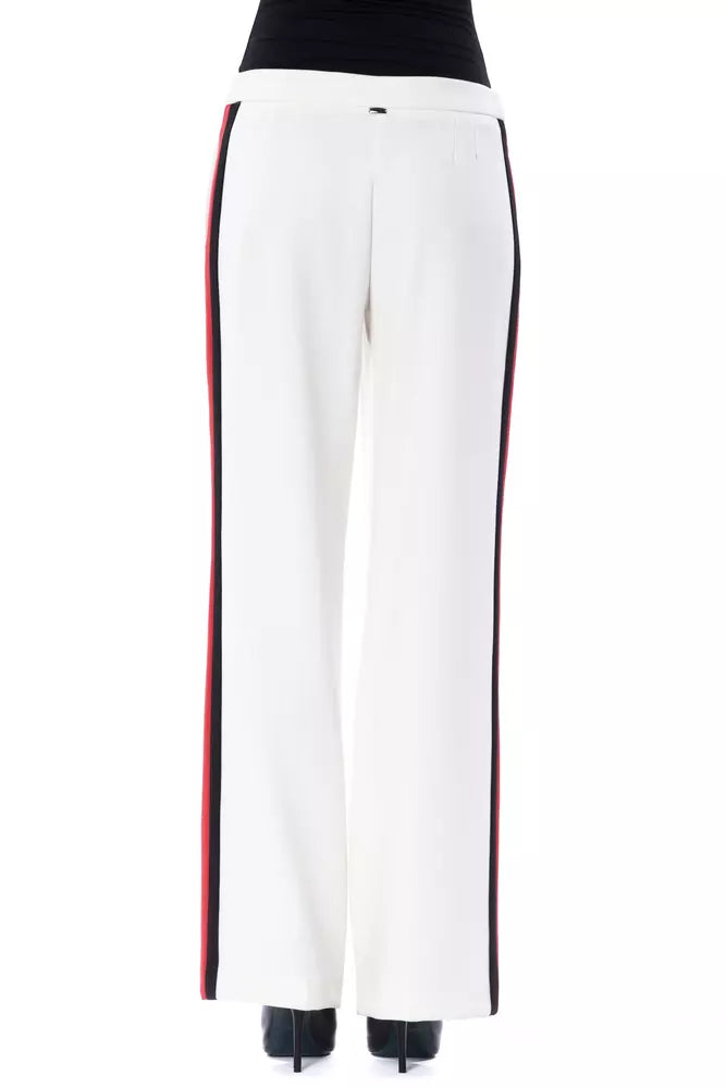 BYBLOS White Polyester Women's Pant -   -  BYBLOS.