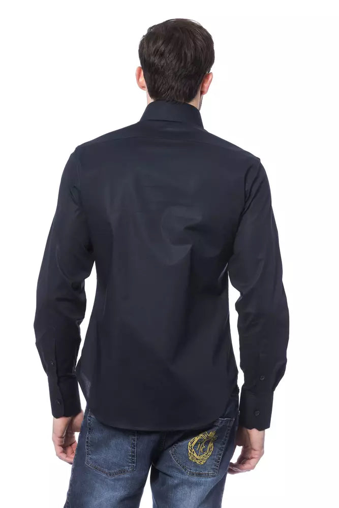 Billionaire Italian Couture Blue Cotton Men Shirt -   -  Billionaire Italian Couture.