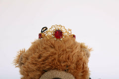 Dolce & Gabbana Teddy Bear Gold Crystal  Crown Tiara Diadem Hair Band -   -  Dolce & Gabbana.
