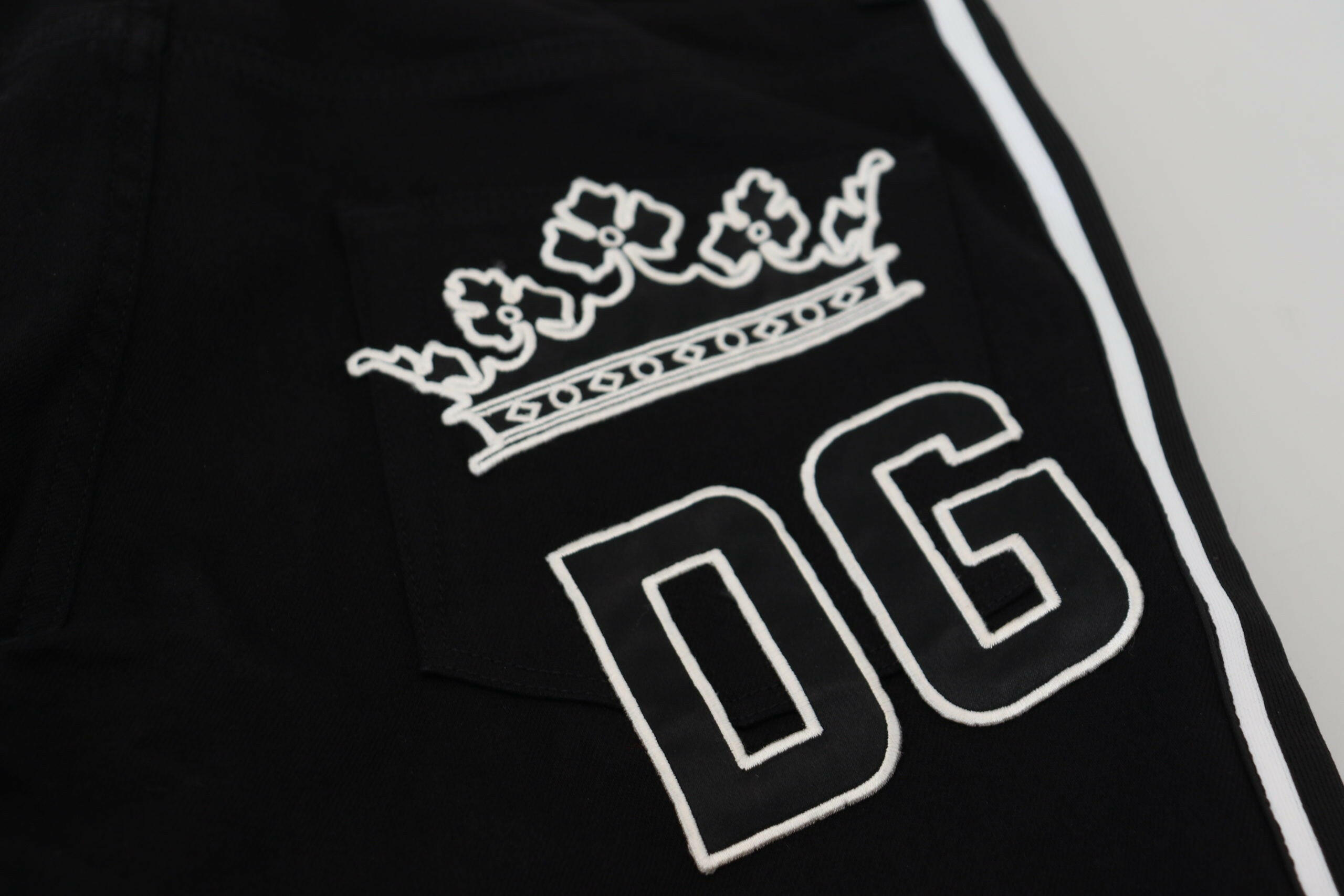 Dolce & Gabbana Black Cotton DG Crown Men Denim Jeans -   -  Dolce & Gabbana.