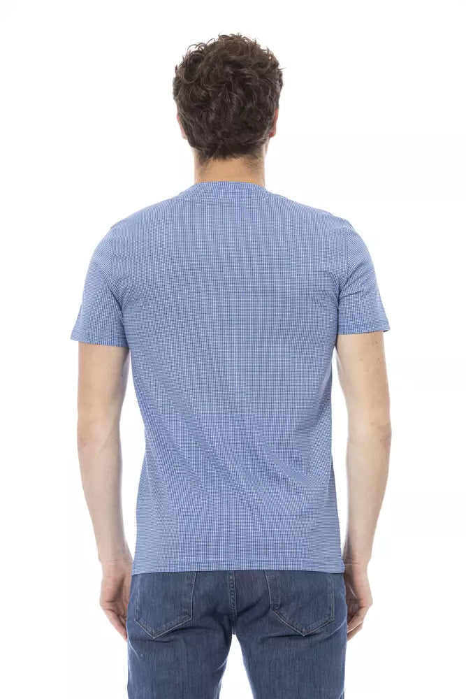 Baldinini Trend Light Blue Cotton Men T-Shirt -   -  Baldinini Trend.