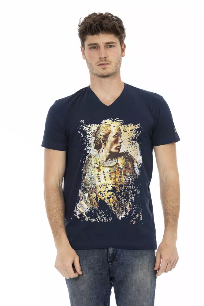 Trussardi Action Blue Cotton Men T-Shirt -   -  Trussardi Action.