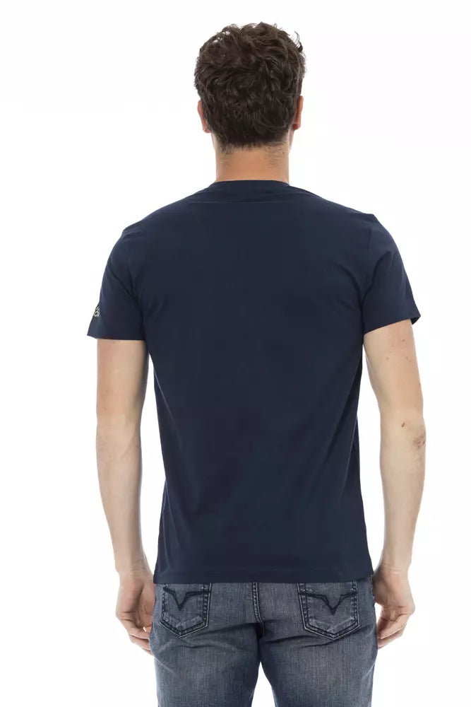 Trussardi Action Blue Cotton Men T-Shirt -   -  Trussardi Action.