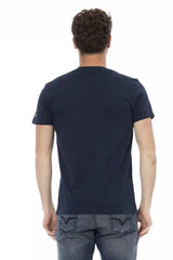 Trussardi Action Blue Cotton Men T-Shirt -   -  Trussardi Action.