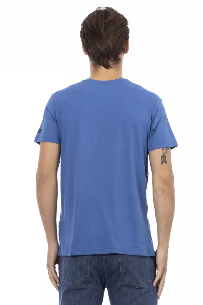 Trussardi Action Blue Cotton Men T-Shirt -   -  Trussardi Action.