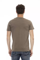 Trussardi Action Brown Cotton Men's T-Shirt -   -  Trussardi Action.