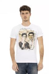 Trussardi Action White Cotton Men T-Shirt -   -  Trussardi Action.
