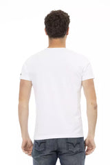 Trussardi Action White Cotton Men T-Shirt -   -  Trussardi Action.